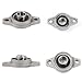 Pillow Block Bearing, Letool4pcs Diameter 12mm KFL001 Mounted Housing Self-aligning Pillow Flange Block Bearing