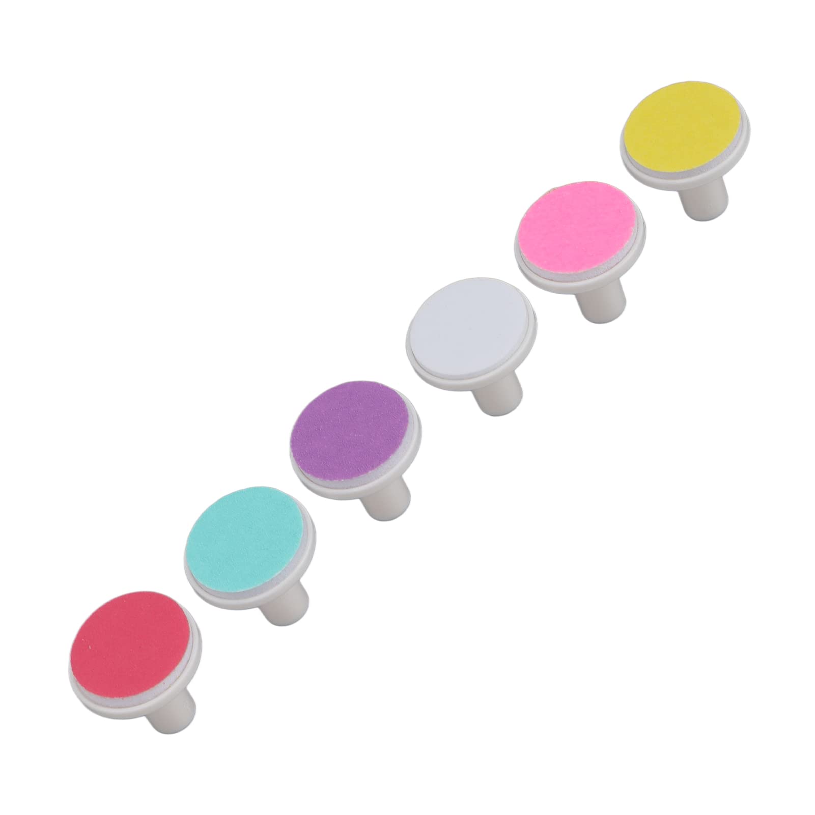 Baby Nail Trimmer Replacement Pads - Professional Electric Nail File Grinding Heads Accessory with Portable Design and Better ABS Material, 6pcs