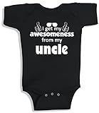 Lil Shirts I Get My Awesomeness From My Uncle Baby Bodysuit