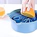 Vegetable Chopper Cutter Spiralizer 9 in 1 Multi-function Cutter Slicer Dicer Easy Food Chopper Slicer Dicer Tool Manual Mandoline for Cheese Onion Chopper (Blue)