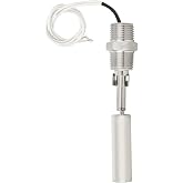 CYTGOUPER Liquid Level Sensor,Stainless Steel Water Level Switch, 110 Volt Water Sensor 1/2 Npt Male Thread for Tank Swimming Pool Garden Pond