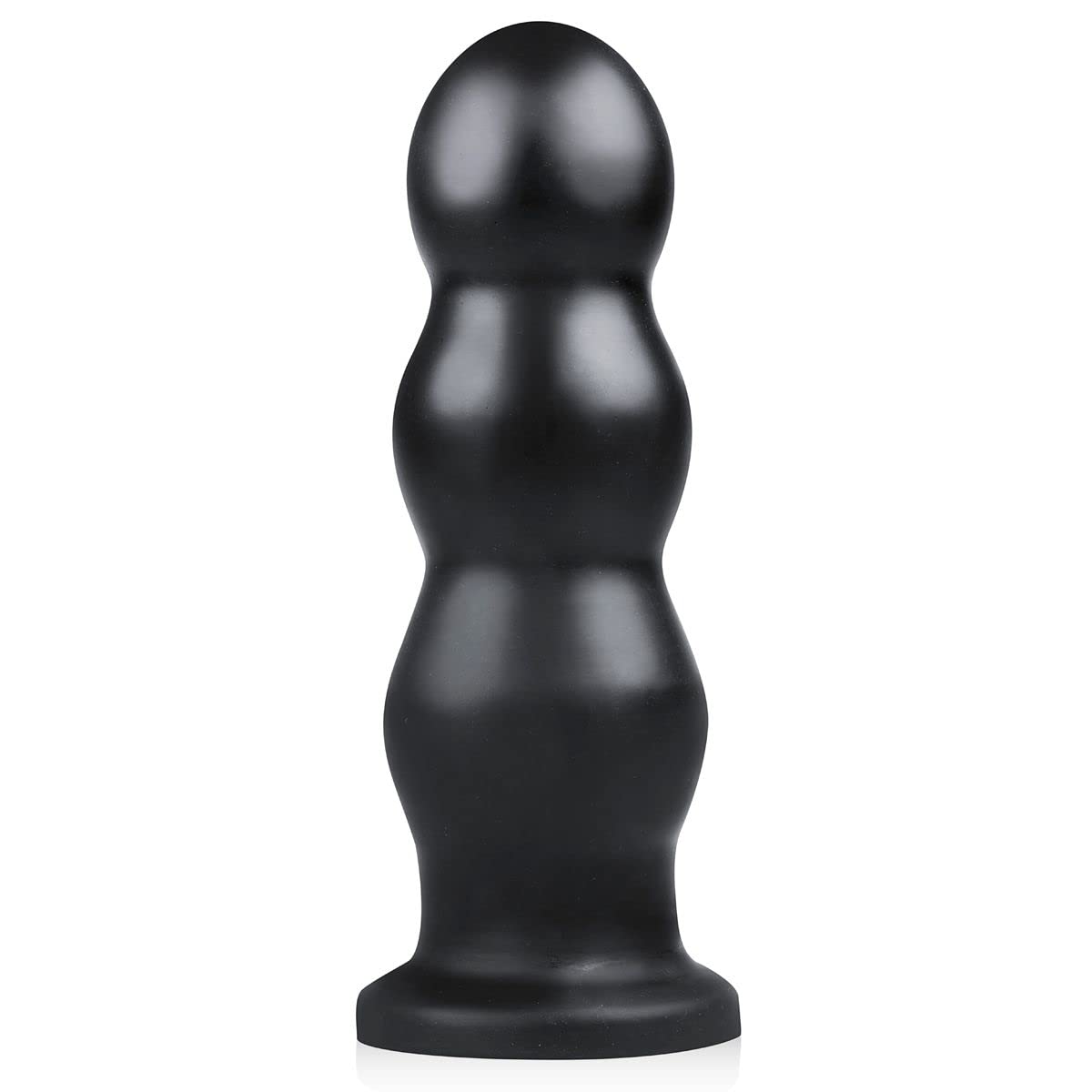 BUTTR Tactical III Buttplug (Ø 7,00 cm) with a Sensational Tripple Ripple Design and Wide Flat Base – Huge XXL Anal Plug for The Experienced User; Smooth, Flexible, Bubble