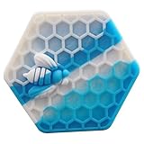 Gentcy 26ml 1PCS Blue Hexagon Silicone Container NonStick Honeybee Silicone Jar Oil Wax Dab +Container Holder 1