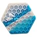 Gentcy 26ml 1PCS Blue Hexagon Silicone Container NonStick Honeybee Silicone Jar Oil Wax Dab +Container Holder 1