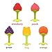 Baby Teething Toys - Natural Organic Freezer Safe Teether Set with Pacifier Clip for 3 to 12 Months Babies, Soft Silicone Fruit Teethers Toys, Infant and Toddler(5 Pack）