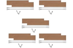 SAP 10 Kits Replacement Elements for Impulse Sealer PFS400 16" / 400MM (10 Heating Elements 5mm +10 Teflon Sheets +10 Fuses)