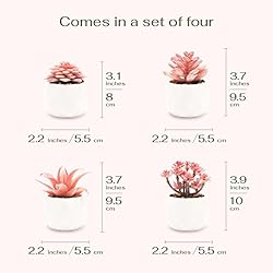 VIVERIE Mini Succulents Plants Artificial in