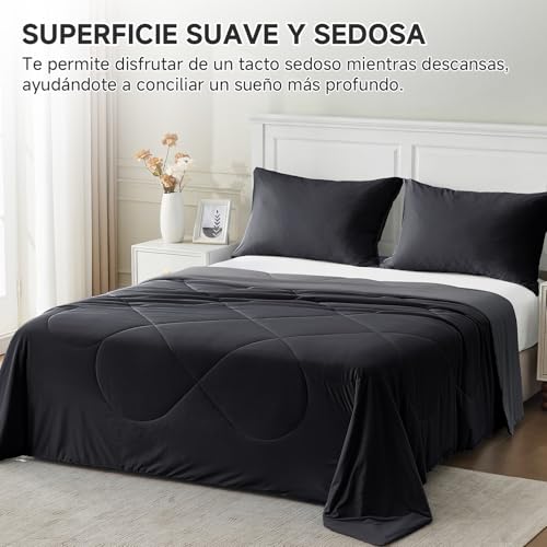 HOMFINE Cooling Blanket for People – Double-Sided Summer Blanket for Sofa Bed Summer Q-MAX>0.4 Soft Cooling Blanket, Cooling Blanket, Anti Static, Black, 130 x 180 cm