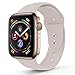 RUOQINI Compatible with Apple Watch Band 40mm,Sport Silicone Soft Replacement Band Compatible for Apple Watch Series 4, S/M Stone