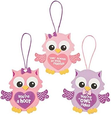 Valentine Owl Ornament Craft Kit Crafts For Kids & Ornament Crafts (Original Version)