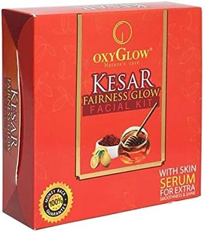 Oxyglow Kesar Fairness Glow Facial Kit with Skin Serum For Extra Smoothness