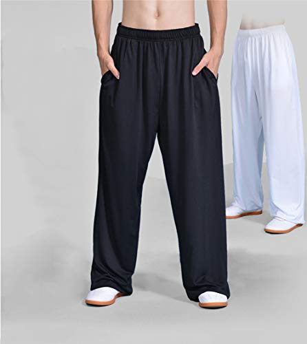 image for BJSFXDKJYXGS Men's Women Martial Arts Pants Kung Fu Cotton Milk Silk T