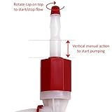 BPA FREE - TERAPUMP(TM) TRDRUM30 Heavy Duty Drum Barrel Manual Siphon Pump
