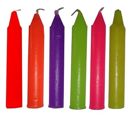 Atorakushon Pack of 18 SMOKELESS Scented Stick Candle Colour Candle for Diwali
