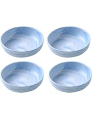 4PCS Marble Ceramic Sauce Dish Seasoning Dish Appetizer Plates