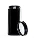 ultravioLeaf 1 Liter (34 fl oz) Premium Coffee & Herb Storage Container | Airtight Smell Proof Black Ultraviolet Glass Jar Canister | Best for Coffee, Tea, Herbs, Spices, Dried Goods