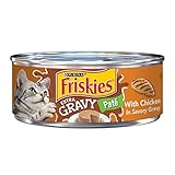 Purina Friskies Gravy Pate Wet Cat Food, Extra Gravy Pate With Chicken in Savory Gravy - (24) 5.5 oz. Cans