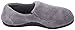 Isotoner Mens Microterry Slip-On Charcoal Large 9.5-10.5