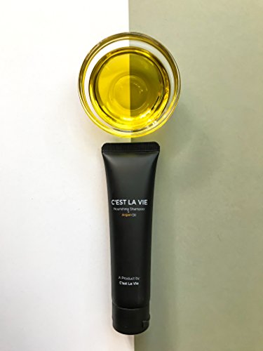 50 Bulk Pack - Nourishing Shampoo + Argan Oil By C'EST LA VIE - 40ml / 1.35 fl oz - Travel Guest & Hotel Amenities - Individual Tubes in Eco Responsible Packaging. Paraben & Cruelty Free (Black) - Thumbnail 6
