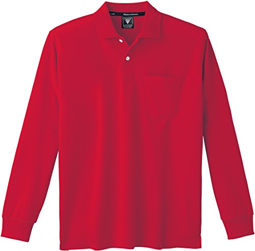 XEBEC(ジーベック) 長袖ポロシャツ 6035 71 レッド M