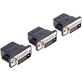 FREEGENE DVI Graphics Card Display GPU Detection Monitor DVI-D Dummy Plug Adapter 4K@60Hz, 3 Pack