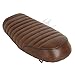 Flat Brat Brown Universal Cafe Racer Seat Vintage Saddle Compatible with Honda CB Yamaha XJ