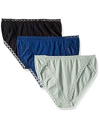 Natori Bliss 152058MP - Bragas de algodón para mujer (3 unidades)