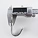 Deezio Extra Strong Stainless Steel Screw Single Hooks, Coat Hooks, Hat Hooks, Wall Hooks, Bath Towel Hook, Kitchen Hooks, Heavy Duty Wall Mount Hooks (Pack of 10)