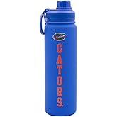 Decorvo Florida Water Bottle - Blue Double Walled Stainless Steel 24 oz Keeps Drinks Cold or Hot