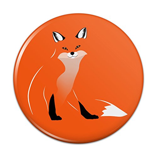 Stylish Red Foxy Fox Pinback Button Pin Badge - 3