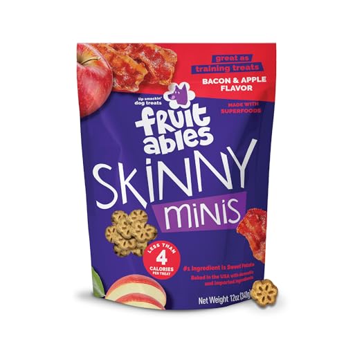 Fruitables Skinny Mini Dog Treats, Healthy Sweet Potato Treat for Dogs, Low Cal…