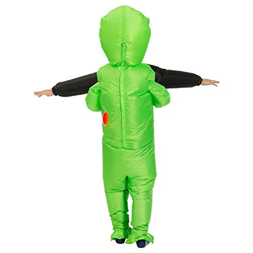 Meanwell Inflatable Alien Rider Costume Halloween Costume for Adults and Kids Inflatable Costumes Cosplay Party Birthday Wedding Dress Up