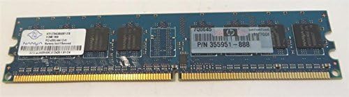 HP 355951-888 512MB PC2-4200U DDR2 SDRAM Memory Module Nanya NT512T64U88A0BY-37B