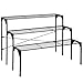 Large Modern Black Metal 3 Tier Shelf Flower Plant Display Stand Rack/Freestanding Home Decor Shelvesthumb 2