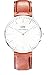 Daniel Wellington Men's 0207DW St. Mawes Stainless Steel Watch with Brown Leather Band