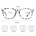 Cyxus Blue Light UV Blocking Glasses, Clear Lens, Anti Eye Fatigue, Leopard Print Frame