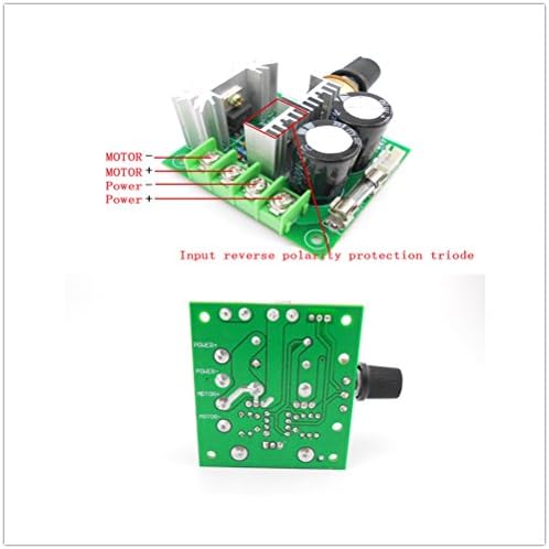 Happyskymall 2Pcs High-Speed PWM LED Dimmer DC12V - 40V 10A 400W Switching Frequency 13khz for DIY LED Panel Light LED Strip Light