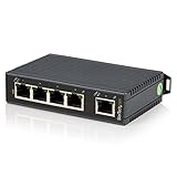 StarTech.com 5 Port Industrial Ethernet Switch - DIN Rail Mount - 10/100 Unmanaged Network Switch - IP30-rated - Energy-Efficient Ethernet (IES5102)