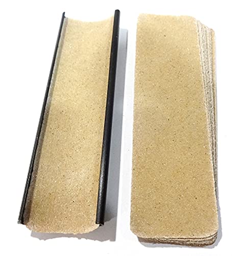 Cue & Case Man CUE TIP SHAPER and 10 spare Sandpaper refills, for shaping your snooker or pool cue tip.