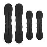 Strong Holder Hair Sponge Upgraded Version 4 Magic Beauty Hair Hairstyle Foam Sponge Donut Maker Ponytail Bun Twister Tie 2 Large and 2 Small