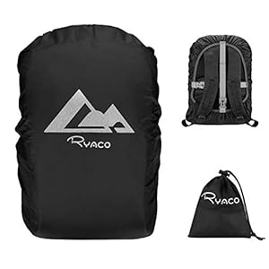RYACO 15-50L rugzak regenhoes met antislip kruis gesp en reflecterende strepen voor kamperen, wandelen, reizen, fietsen…