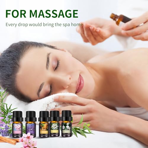 36 Pcs Essential Oils Set, Essential Oils for Diffuser, Aromatherapy, Humidifier, Fragrance Oil Scent for DIY Candle and Soap Making - Premium Grade Fragrance Oils - Peppermint, Lavender, Frankincense