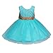 JiaDuo Baby Girl Lace Mesh Tutu Dress Sequin Bow Toddler Princess Gown ,Soft Mint,12-18 Months (80)