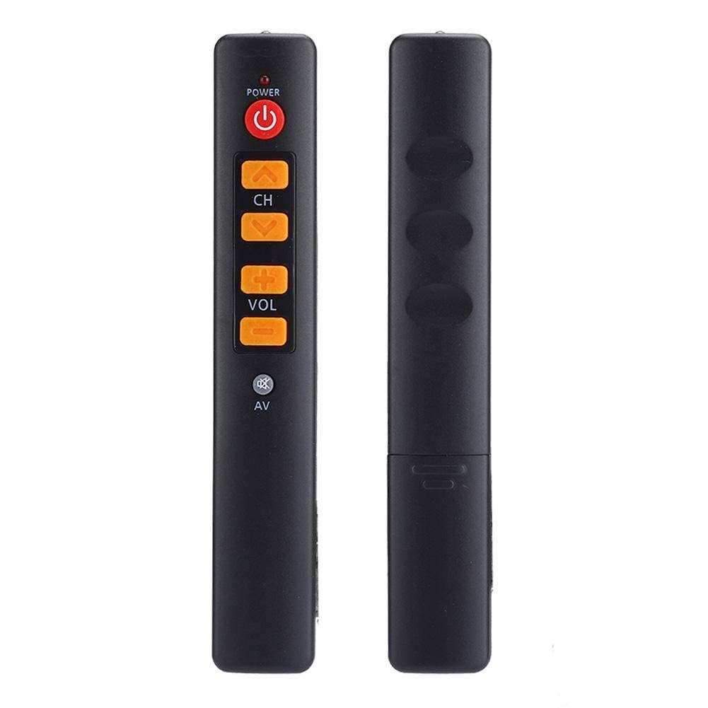 Multi-function Universal Smart Learning Remote Control Big Buttons Home Controller Replacement for TV STB DVD HIFI VCR(Orange)