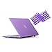 RUBAN Case Compatible with MacBook Air 13 Inch (Models: A1369 & A1466, Older Version 2010-2017 Release), Slim Snap On Hard Shell Protective Cover and Keyboard Cover, Purple