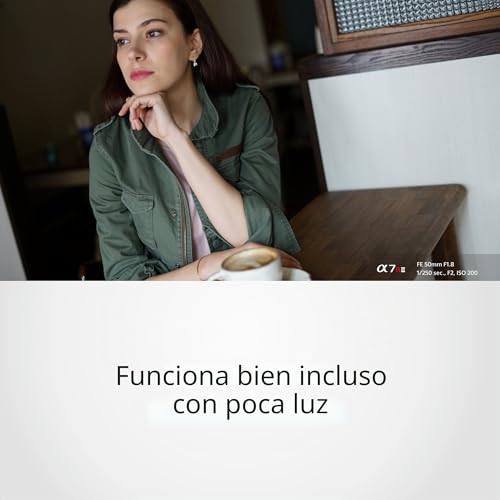 Sony SEL50F18F 50mm F1.8 Full Frame & APS-C Fixed Focal Length Lens, Luminous with Quiet Autofocus, E-Mount, Ideal for Portraits (Compatible with A7, ZV-E10, A6400, A6700 Series), Black