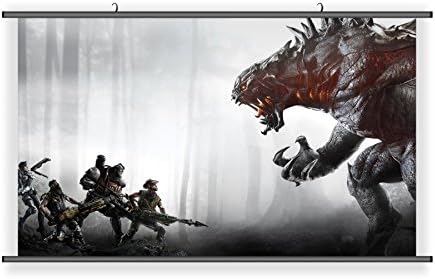 POSTUP Evolve Video Game Hanging Wall Scoll Fabric Decorative Horizontal Poster (21.6" x 13.8") - PUEVO04