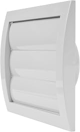 Repa Market White Exhaust Hood 4in with Pest Guard Screen Flange Air Vent Cap view 8