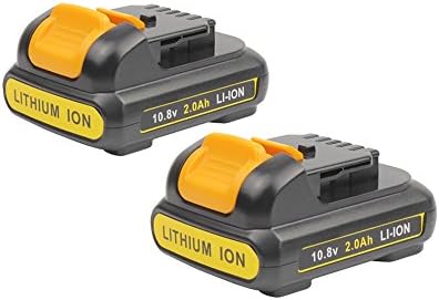 10.8V 2000mAh Replacement Battery For DeWalt DCB120 DCB121 DCB127 DCF813 DCF813S2 DCF815 DCF815N DCT410S1 DCT411S1 DCT412 Cordless tools 2 Pack