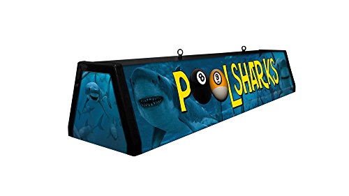 44" Acrylic Pool Table Light, Pool Sharks - Thumbnail 4